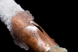 frozen pipe break