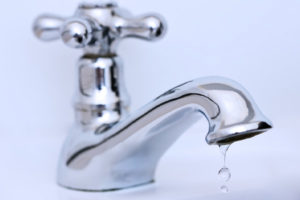 image of a faucet depicting a well pump that stopped pumping water