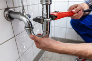 clogged kitchen sink in an allentown home