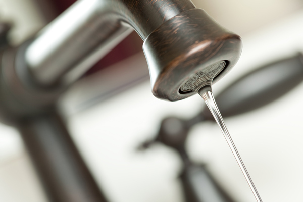 image of low water pressure from kitchen faucet