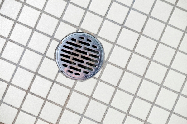 bathroom floor and drain
