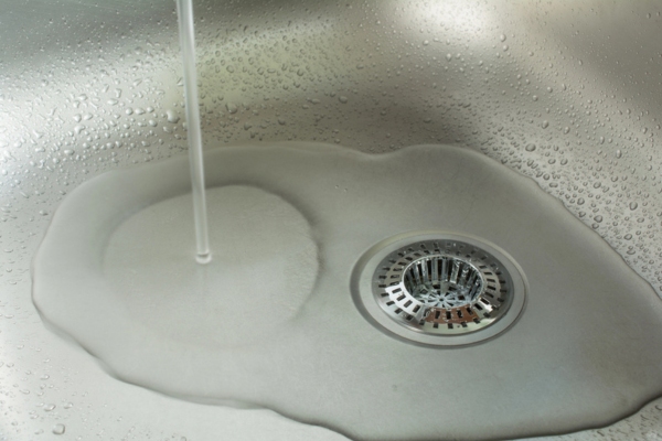 kitchen sink with drain strainer