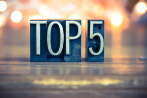 image of the word top 5 depicting the top 5 famous plumbers