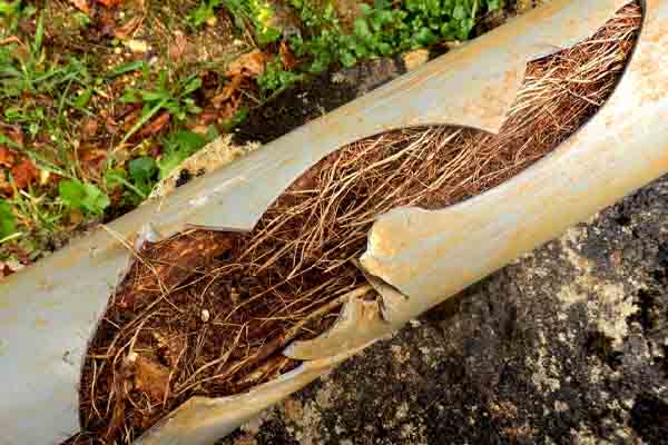 image of sewer root intrusion