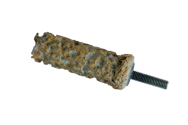 image of an old anode rod from a hot water heater
