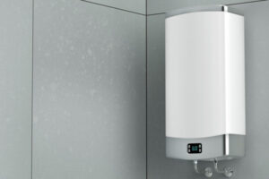 smart storage water heater in the bathroom